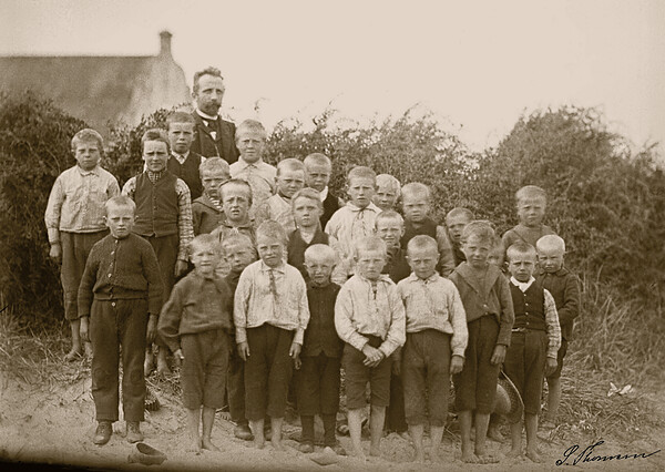S&oslash;nderho, Fan&oslash;: Skolebillede S&oslash;nderho skole